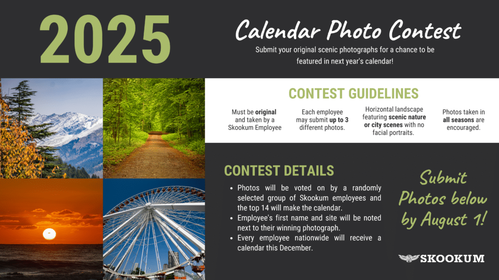 2025 Calendar Photo Contest Skookum Contract Services